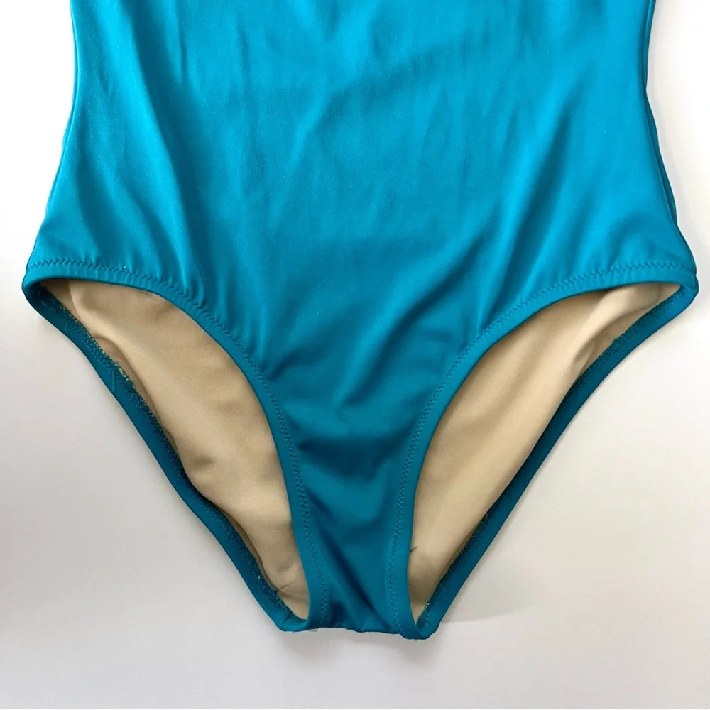 J Crew Bandeau Sz 6 D Cup Halter One Piece Swimsuit